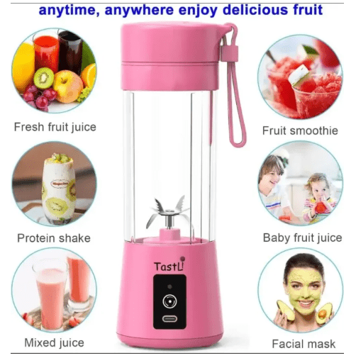 Portable USB Rechargeable 6-Blade Juicer Blender